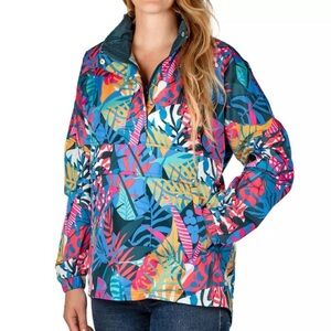 LAUREN JAMES | Tropical Print Rain Coat | S